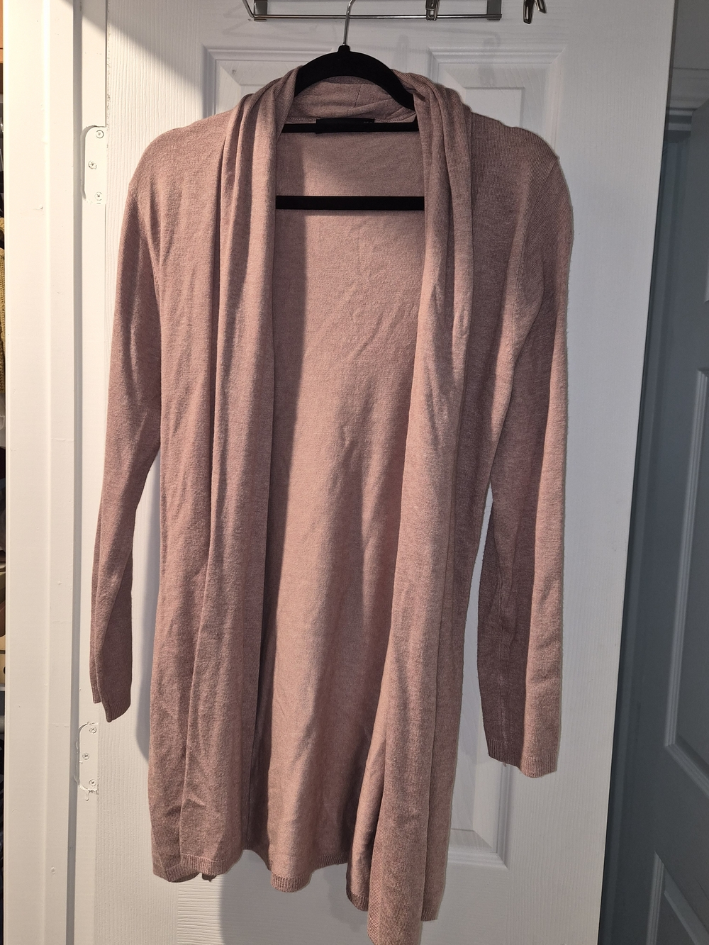 Zara Dusty Pink Open-Front Women's Cardigan